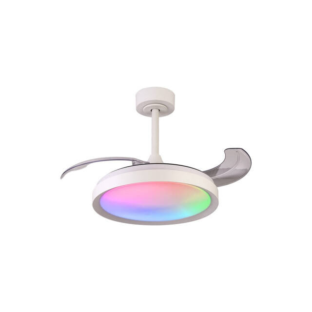 Siberia Mini 40W LED Dimmable White/RGB Ceiling Light With Built-In 28W DC Fan, 3000-6500K White, 5yrs Warranty - image 1