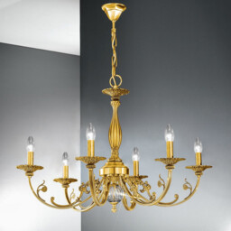 Pisani Multi Arm Chandeliers 6 Light French Gold - thumbnail 2