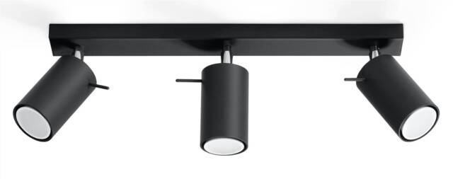 Ring 3 Light Spotlight Bar Black, GU10 - image 1
