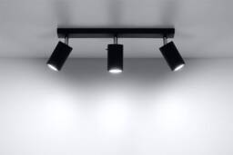 Ring 3 Light Spotlight Bar Black, GU10 - thumbnail 3