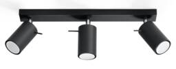 Ring 3 Light Spotlight Bar Black, GU10
