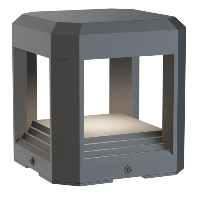 Outdoor Royal Mile Integrated LED Grey Pedestal Landscape Light IP65