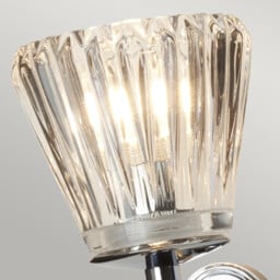 Agatha 2 Light Indoor Wall Light Polished Chrome, G9 - thumbnail 2