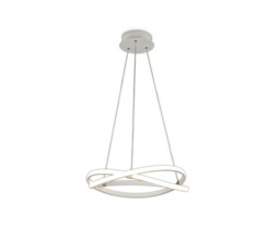 Infinity Ceiling Pendant 42W LED 3000K, 3400lm, Dimmable White, White Acrylic