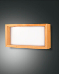 Window Integrated LED Wall Light Oak Glass - thumbnail 1
