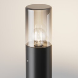 Amas Outdoor Bollard Graphite IP54 1xE27 - thumbnail 2
