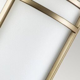 Fusion Flush Wall Lamp, Painted Natural Brass - thumbnail 5