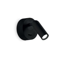 Bean LED Decorative Round Reading Light Black, 3000K 3.5W