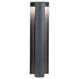 Elhovo 45cm Outdoor Bollard Graphite LED 3000K IP54 - thumbnail 1