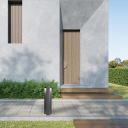 Elhovo 45cm Outdoor Bollard Graphite LED 3000K IP54 - thumbnail 3
