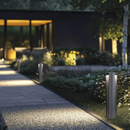 Elhovo 45cm Outdoor Bollard Graphite LED 3000K IP54 - thumbnail 2