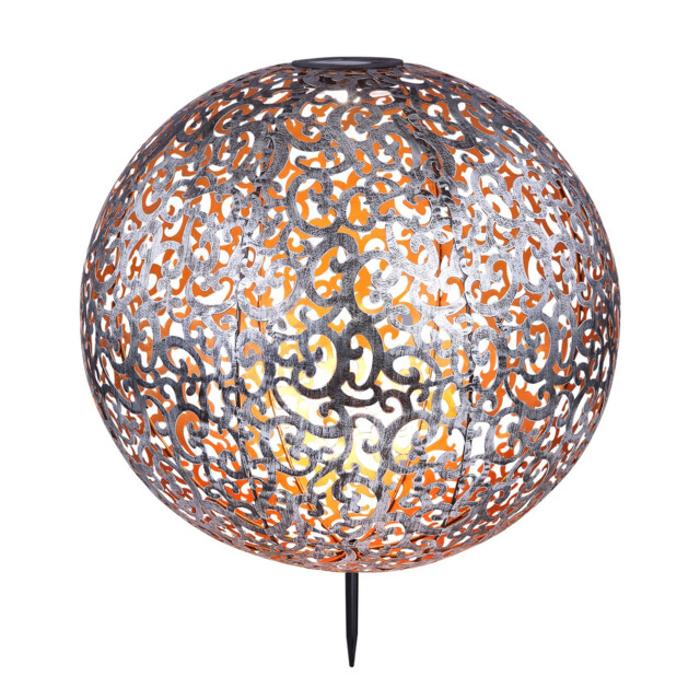 Solarleuchte Outdoor Lighting Silver Colored IP44 LED 3000K - image 1