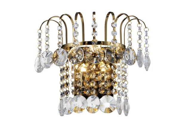 Rosina Wall Lamp Switched 2 Light French Gold, Crystal - image 1