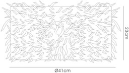 Arqus Feather Shade Black 410mm x 200mm - thumbnail 3