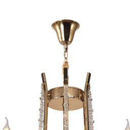 Armand Pendant 12+6+3+3 Light E14 French Gold/Crystal, (ITEM REQUIRES CONSTRUCTION/CONNECTION) Item Weight: 32.5kg - thumbnail 5