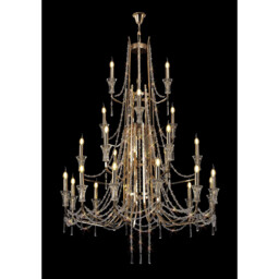 Armand Pendant 12+6+3+3 Light E14 French Gold/Crystal, (ITEM REQUIRES CONSTRUCTION/CONNECTION) Item Weight: 32.5kg - thumbnail 2