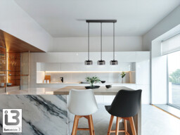 Olaia Bar Pendant Ceiling Light Black, Smoky 3xGX53 3000K 660lm - thumbnail 2