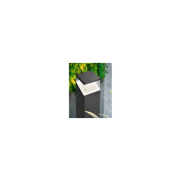 Lock Outdoor Bollard Aluminium Dark Grey White, LED 12W 1047Lm IP54 3000K/4000K AC Driver Included - thumbnail 2