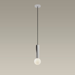 Mist Bathroom Ceiling Simple Pendant Light Chrome E14 - thumbnail 1