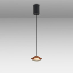 Piccola 13cm Rise & Fall Pendant, 5W LED, 3000K, 550lm, Brown, 3yrs Warranty - thumbnail 2