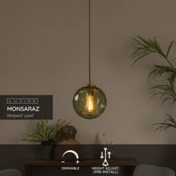 Monsaraz Retro Pendant light - Ø 25cm - 1xE27 - Green - thumbnail 2