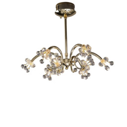 Octavia Pendant 9 Light G4 French Gold/Crystal, NOT LED/CFL Compatible - thumbnail 1