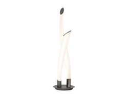Armonia 2 Light Table Lamp, 18W LED, 3000K, 1350lm, Titanium, Frosted Acrylic
