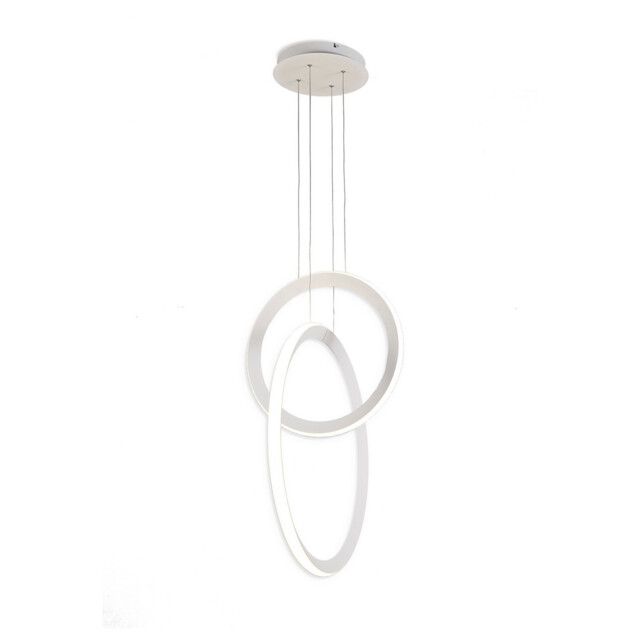 Kitesurf Double Loop Pendant, 48W LED, 3000K, 3840lm, White, 3yrs Warranty - image 1