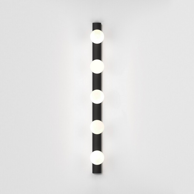Cabaret 5 Bathroom 5 Lamp Wall Light Matt Black - image 1