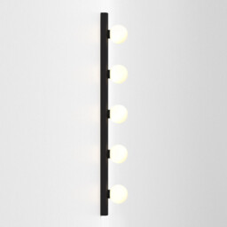 Cabaret 5 Bathroom 5 Lamp Wall Light Matt Black - thumbnail 5