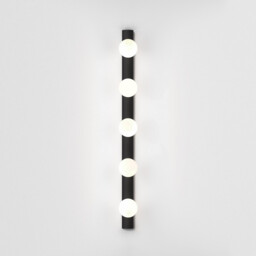 Cabaret 5 Bathroom 5 Lamp Wall Light Matt Black