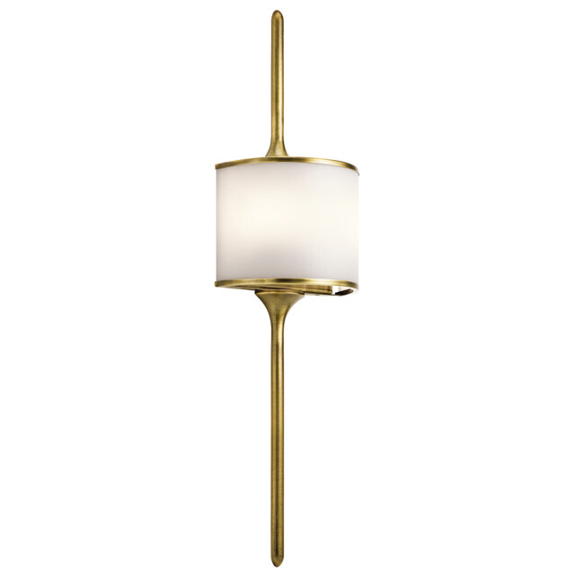Mona 2 Light Bathroom Wall Light Brass IP44, G9 - image 1