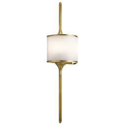 Mona 2 Light Bathroom Wall Light Brass IP44, G9 - thumbnail 1