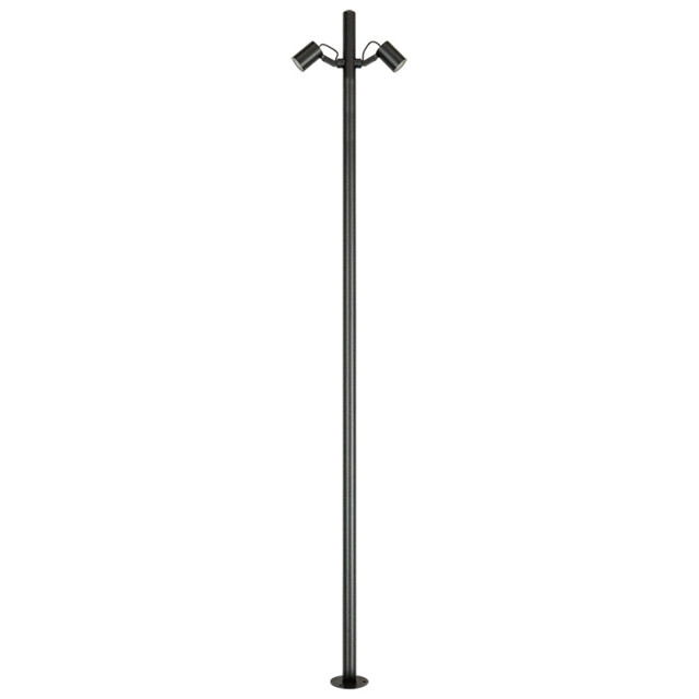 Calisto 2 Light Outdoor Lamp Posts Sandy Black LED 3000K IP65 - image 1