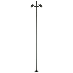 Calisto 2 Light Outdoor Lamp Posts Sandy Black LED 3000K IP65 - thumbnail 1