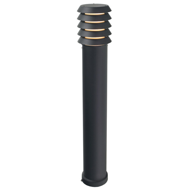 Alta 1 Light Large Outdoor Bollard Light Black IP65, E27 - image 1