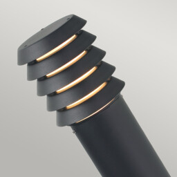 Alta 1 Light Large Outdoor Bollard Light Black IP65, E27 - thumbnail 5