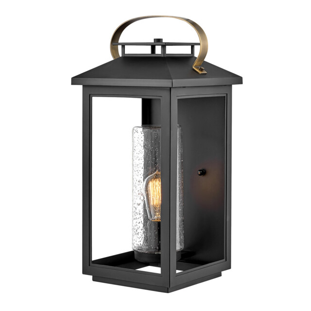 Hinkley Atwater Outdoor Wall Lantern Black, IP44 - image 1