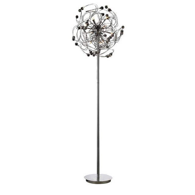 Messe Floor Lamp 12 Light G4 Polished Chrome/Crystal, NOT LED/CFL Compatible - image 1