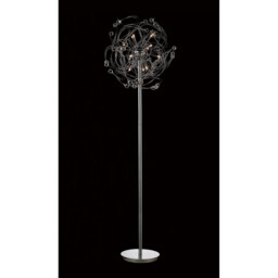 Messe Floor Lamp 12 Light G4 Polished Chrome/Crystal, NOT LED/CFL Compatible - thumbnail 2