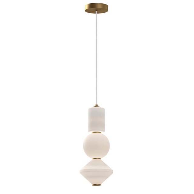 Alora Mood Bijou LED Slim Pendant Ceiling Light Contemporary Aged Gold 3000K - image 1