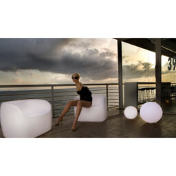 Pao Small Sofa No Light Outdoor, Opal White Item Weight: 16.3kg - thumbnail 3