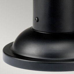 Bedford 1 Light Medium Pedestal Lantern - Mystic Black Finish, E27 - thumbnail 5