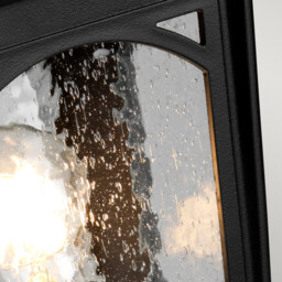 Bedford 1 Light Medium Pedestal Lantern - Mystic Black Finish, E27 - thumbnail 3