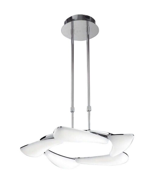 Mistral Telescopic 30W LED Round 3000K, 2700lm, Polished Chrome, Frosted Acrylic - image 1