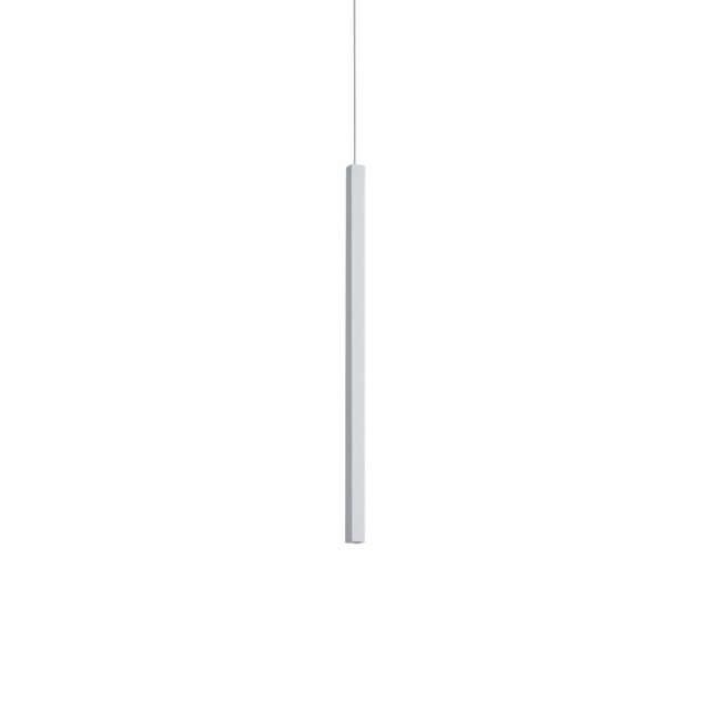 Look Square Slim Pendant Ceiling Light White 1x LED 220lm 3000K - image 1