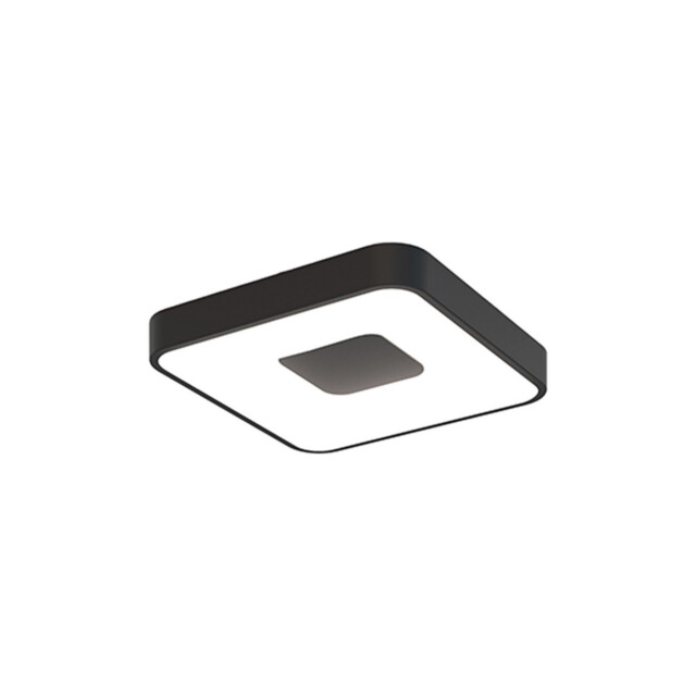 Coin Square Ceiling 56W LED With Remote Control 2700K-5000K, 2500lm, Black, 3yrs Warranty - image 1
