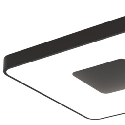 Coin Square Ceiling 56W LED With Remote Control 2700K-5000K, 2500lm, Black, 3yrs Warranty - thumbnail 3