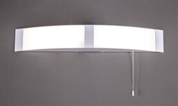 Lyons Bathroom Wall Lamp c, w Shaver Socket & Pull Switch, 1 x 10W LED, 4000K, 900lm, IP44, White, 3yrs Warranty - thumbnail 3