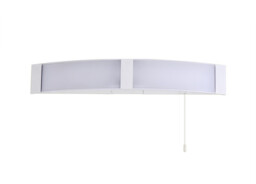 Lyons Bathroom Wall Lamp c, w Shaver Socket & Pull Switch, 1 x 10W LED, 4000K, 900lm, IP44, White, 3yrs Warranty - thumbnail 5
